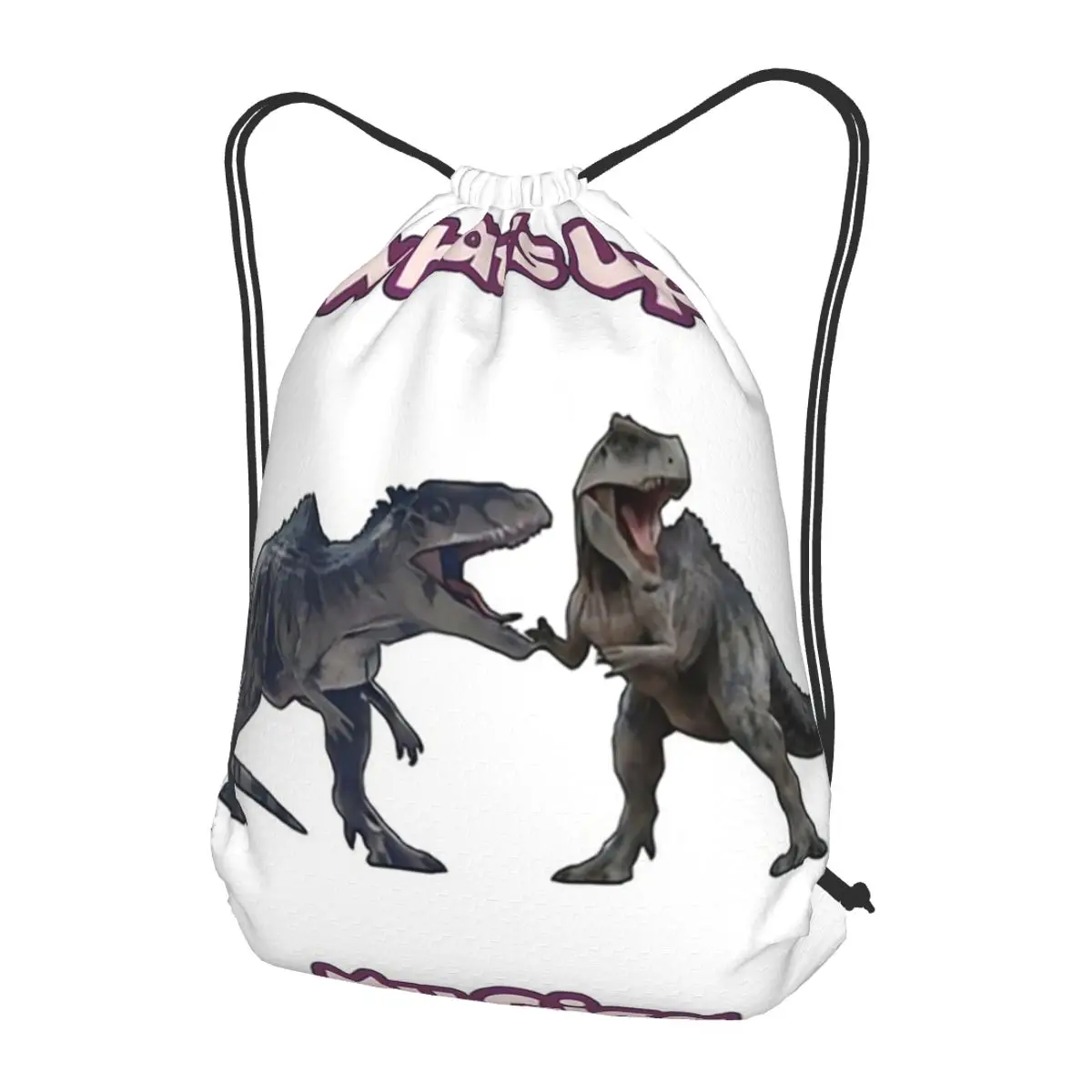 

Game Ark Survival Evolved What's Up My Giga Backpacks Casual Drawstring Bundle Pocket Sports Bag Book Bags for Travel Students