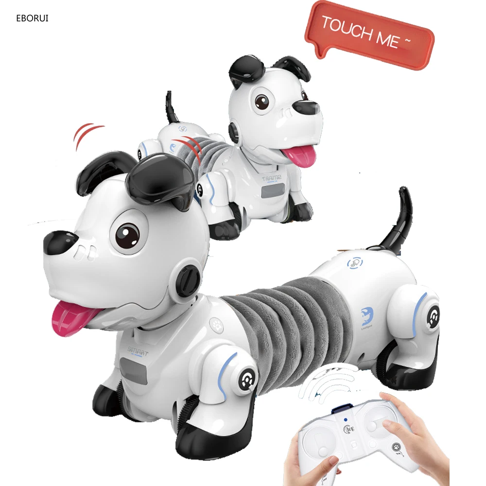 

EBORUI Intelligent Walking Dog RC Robot Dog Programmable RC Robotic Stunt Puppy Dachshund Dog Electronic Pets Toy for Kids