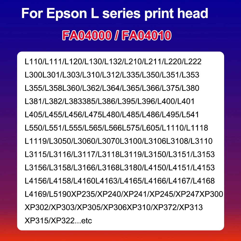 FA04000 FA04010 Print Head Ink Clogged Cleaning Machine For Epson L Series Printer L310 L110 L3110 L475 L480 Printhead Washer