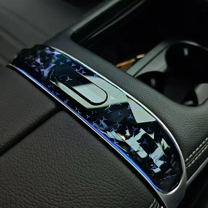 For Mercedes Benz GLC X254 C Class W206 Center Console LED 64 Colours Center Crystal Saddle Light Mold Accessories