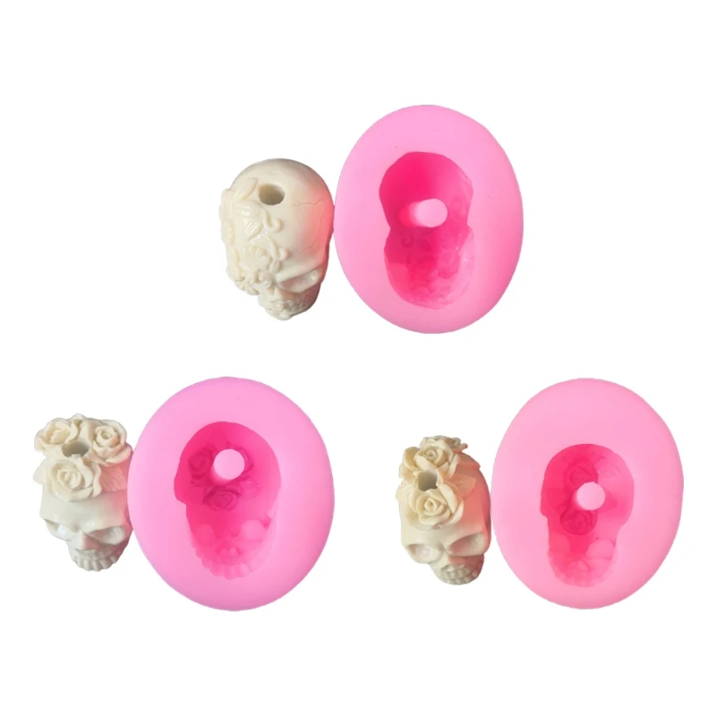 

цветок череп силиконовая форма DIY соломенная декоративная форма для выпечки инструмент с антипригарным покрытием