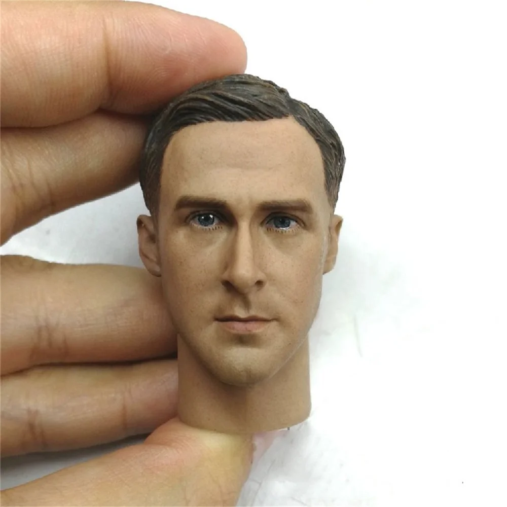 1/6 Ryan Gosling Head Sculpt Head Carving Male Soldier Actor DOll Model Fit 12