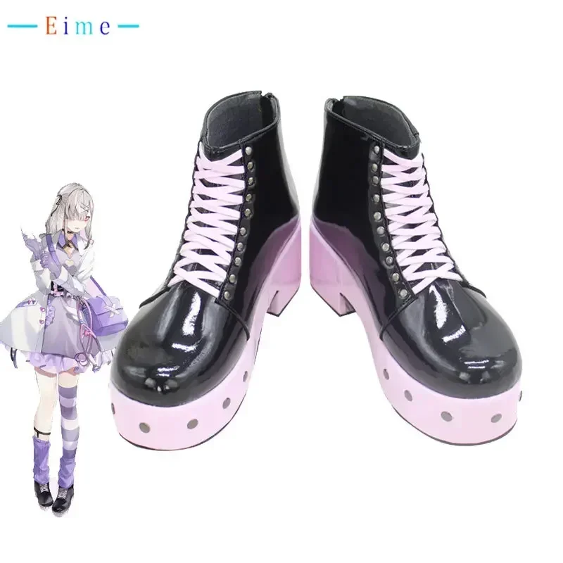 Sukoya Kana Cosplay Shoes Halloween Carnival Boots PU Leather Shoes Vtuber Cosplay Props Big Size Custom Made