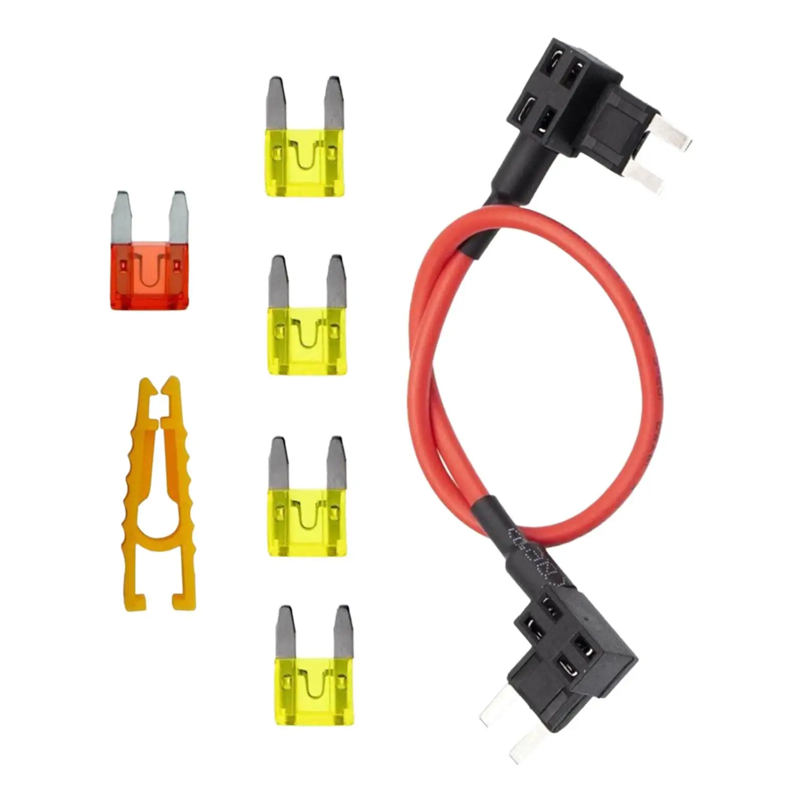 

Car Add A Circuit Fuse Tap Adapter, Holder Kit Fuse Adapter Bypass Cable Trucks