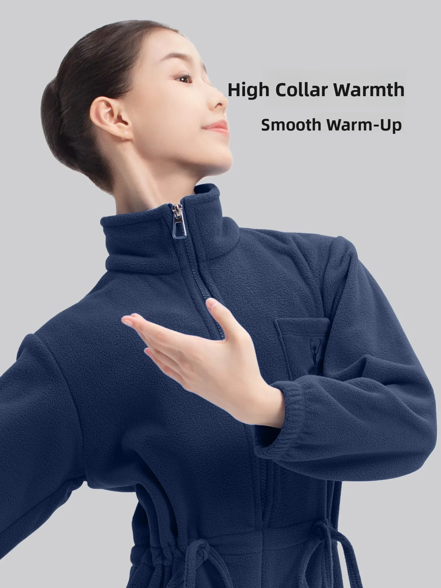 

Thickened Velvet Ballet Dance Suit Women's Warm up Bodysuit for Autumn Winter Training High Elasticity Breathable Dancewear