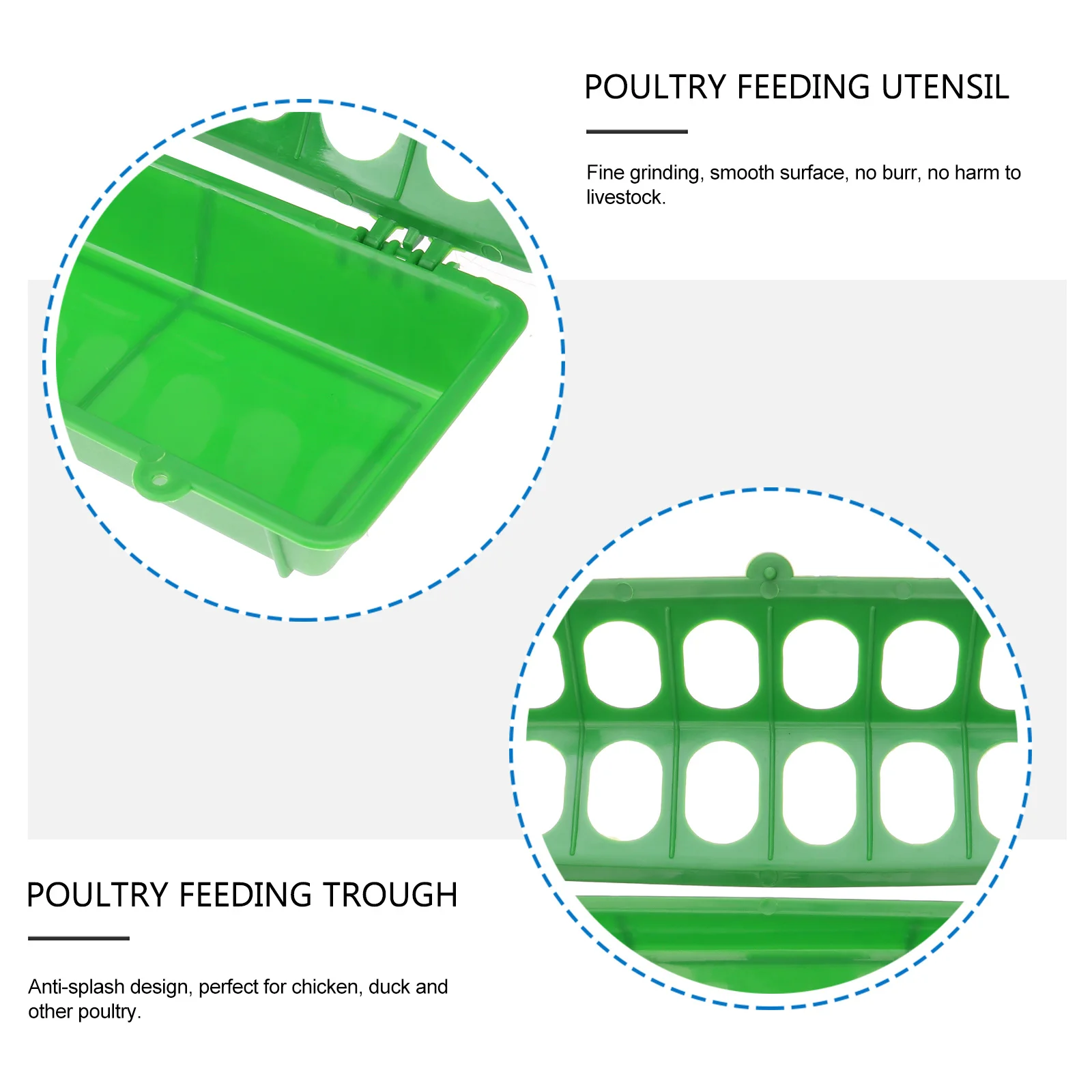 

3Pcs Bird Food Bowl Multi-Function Feeder for Poultry Chicken Pigeon Easy Disassembly Clean Safe Feeding Solution