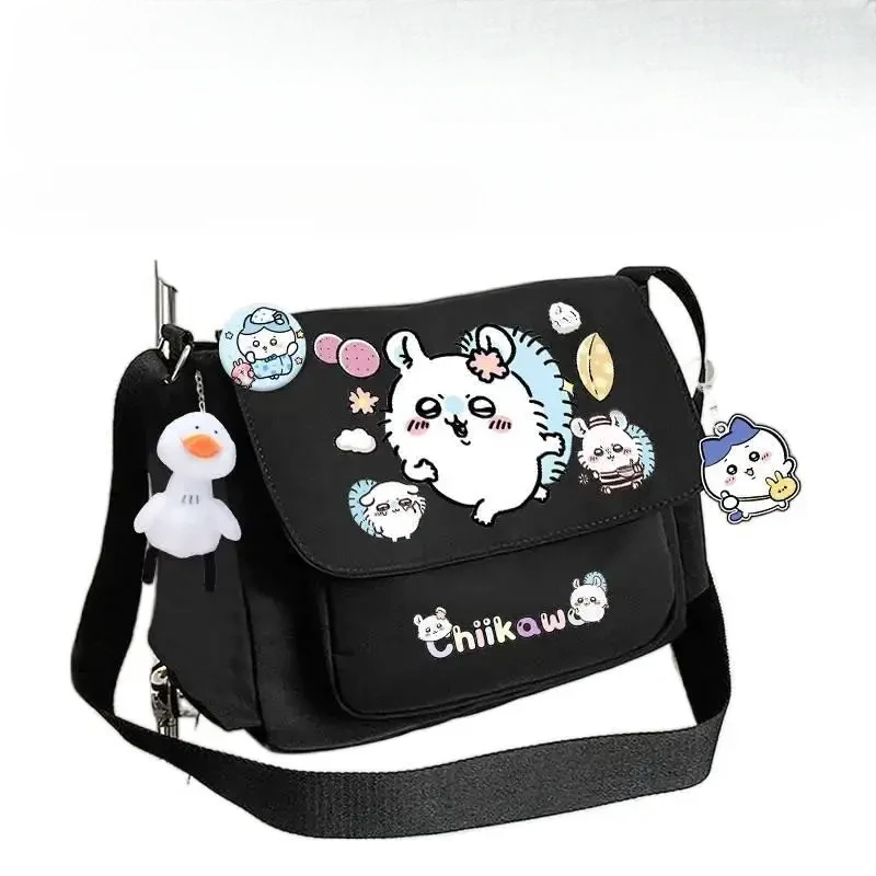 

Chiikawa Momonga Kawaii Cartoon Single Shoulder Bag For Students With Accessories Casual Campus Cute Anime Crossbody Bag