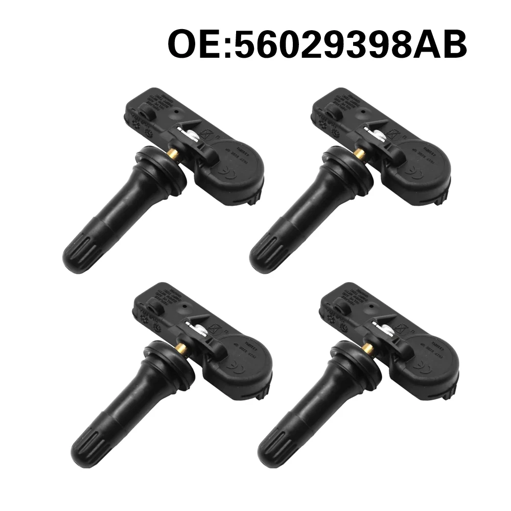 4Pcs TPMS 56029398AB Tire Pressure Sensor for JEEP GRAND CHEROKEE GLADIATOR WRANGLER LANCIA THEMA 433MHz