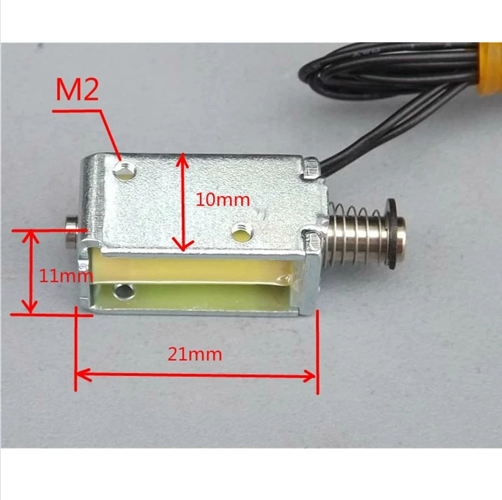 Through-type Push-Pull Miniature DC Electromagnet, Stroke 4mm, Micro Electromagnet