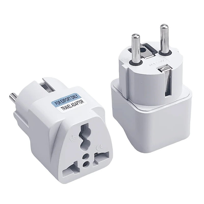 Adaptador de enchufe Universal AU UK US EU, convertidor de enchufe de EE. UU. A UE, adaptador de viaje KR Euro australiano, toma de corriente eléctrica, salida de CA