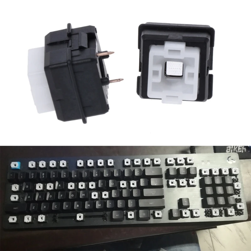 Pack of 2 Romer-G Mechanical Keyboard Switches for G910 G810 G413 K840 Keyboards (Romer-G Tactile Black)