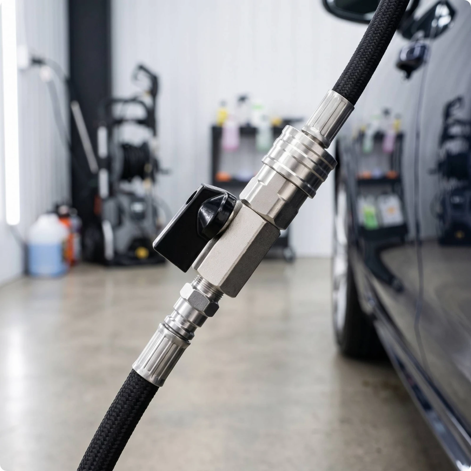 Ball Valve with Quick Connect Fittings Compact Quick Connect Ball Valve Quarter-Turn for Pressure Washing