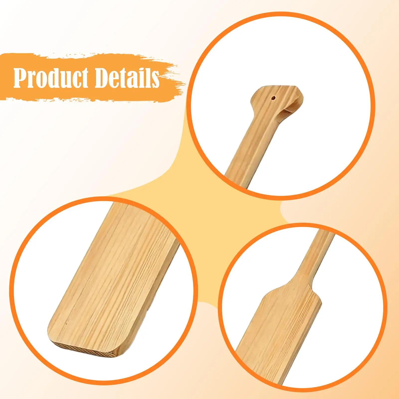 

Unfinished Wooden Paddle 15 inch for Kids Painting Ergonomic Grip for Carving Lightweight Home Decoration Arts Crafts DIY