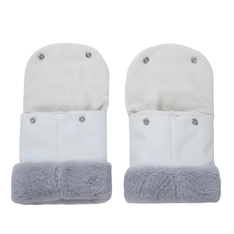 2pcs Winter Warm Stroller Gloves Waterproof Gloves Baby Buggy Clutch Cart Muff Glove Pram Accessorie Windproof Gloves