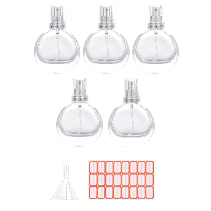 

5Pcs 25Ml Spray Bottles Small Cosmetic Atomizer Perfume Bottles Atomizing Spray Container Glass Spray Bottle For Travel