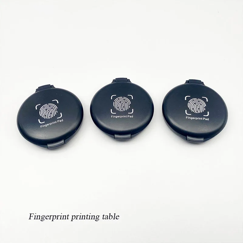 Portable Mini Fingerprint Printing Table HD Quick Dry Wash-free Stamp School Definition Fingerprint Pad
