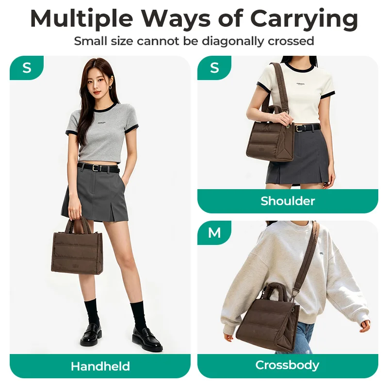 BAGSMART Crossbody Bags for Women 14 Inch Laptop Tote Bag Waterproof Anti-theft Magnetic Buckle Large Capacity Multiway Handbag - view 5