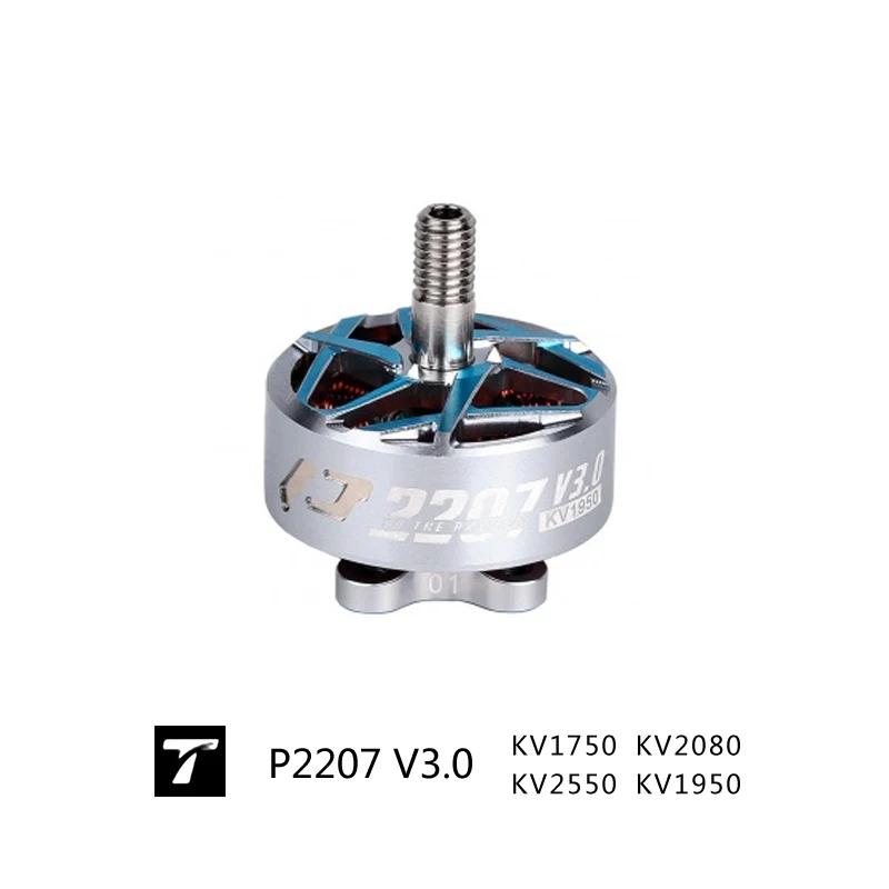 T-HOBBY P2207 V3 FPV Brushless Motor KV1750 KV1950 KV2080 KV2550 4S 6S 12N14P 4mm Shaft for 5 Inch Freestyle Quadcopter Drone