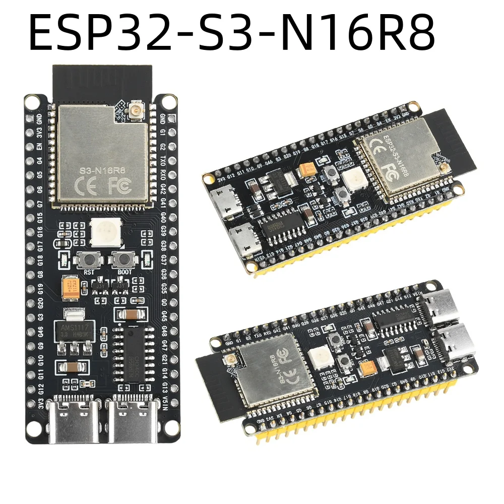 ESP32-S3-N16R8 Core Development Board WiFi Bluetooth ESP32-DevKitC-1 Dual Type-C Development Board