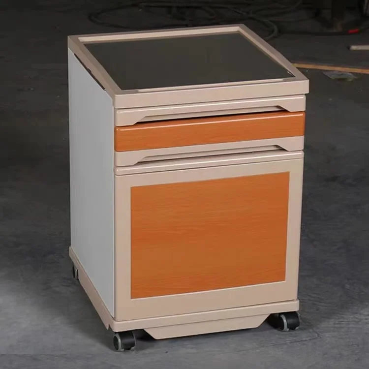 High Quality Medical Furniture ABS Bed-Stand Hospital Bed Stand Hospital Trolley Steel-Plastic Bedside Table