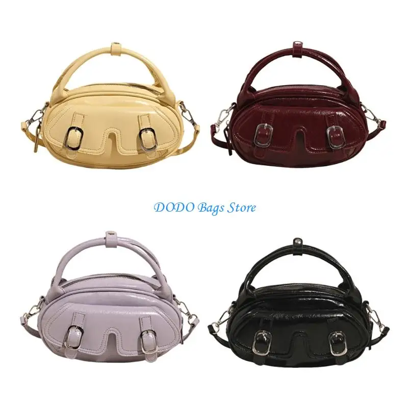 

Womens PU Leather Crossbody Bag Stylish Shoulder Bag Simple Handbag Solid Color Bag Shopping Dating Bag