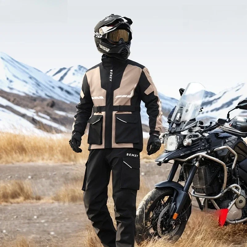 useful Motorcycle Rain Coat Raincoat Split Full Body Rainstorm Proof Men's Cycling Suit Rider Suit