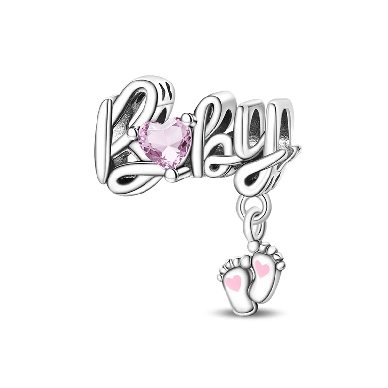 Popular 925 Sterling Silver Baby Charms Bead Fit Original Bracelet DIY Women Wedding Jewelry Gift