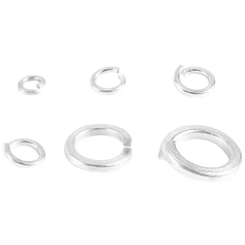 720-Pcs [6-Size] Metal Internal Tooth Star Lock Washers Assortment Washers Assortment Set Size Included: M3 M5 M6 M8 M10