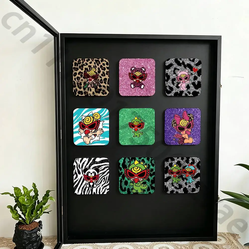 H-Hysteric Cute M-Mini Fridge Magnet Personalized Magnetic Durable Plastic Square Picture Surface Fridge Magnets