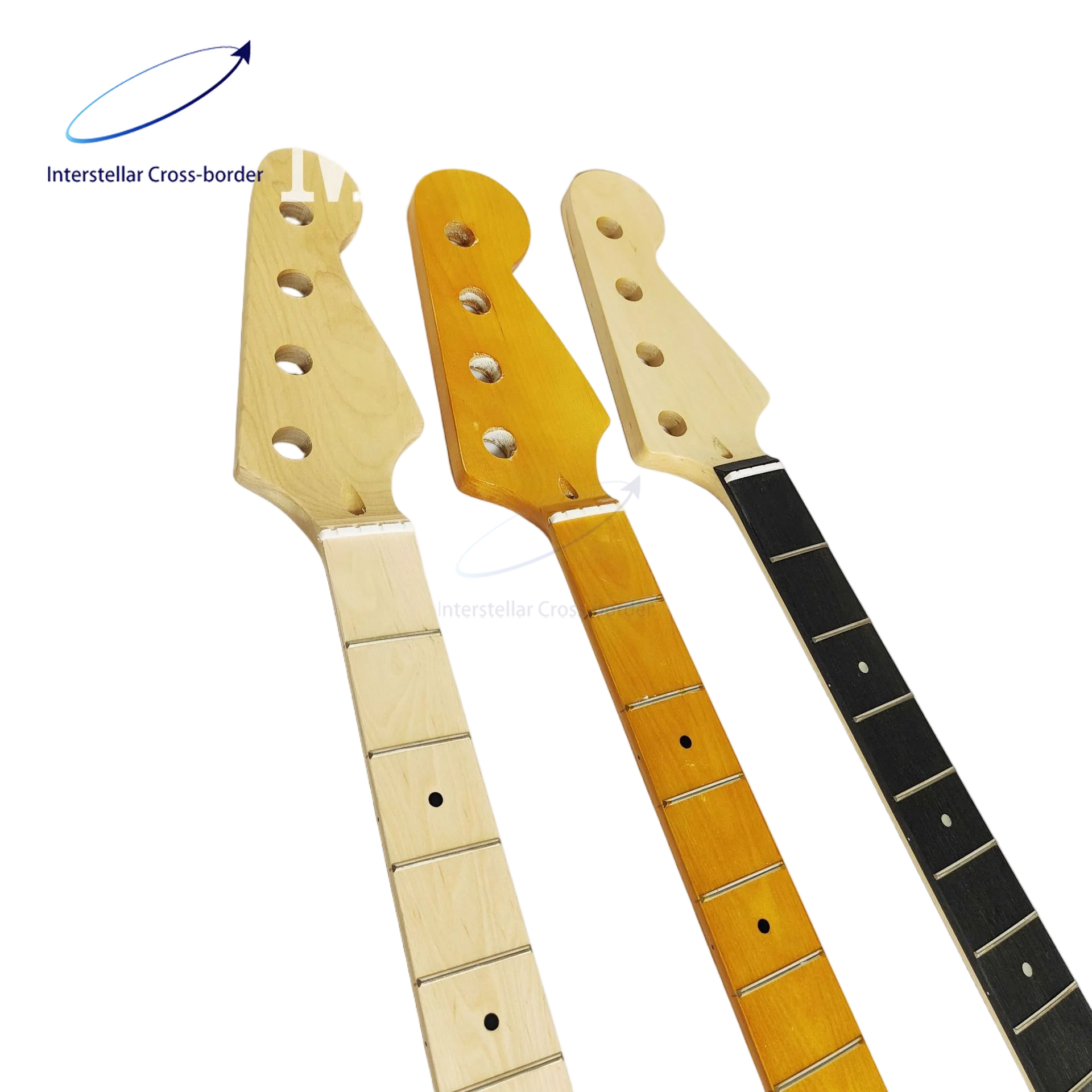 Compatible Electric Bass Neck PB 21 Frets Maple Wood Finished Handle 3 Colors Easy Install Stable Structure Smooth Frets