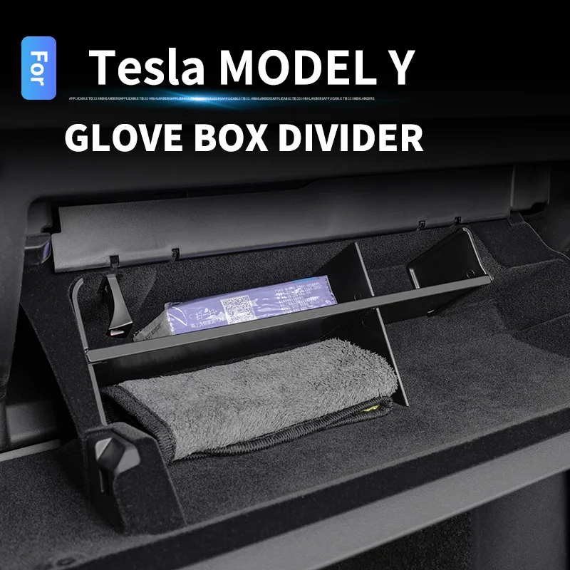 Co-pilot glove box compartment board storage box modified accessories car supplies For Tesla Model Y 3 2021 2022