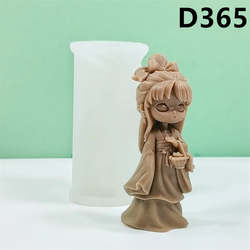 Classical Girl Silicone Mold Candle Mold Aromatherapy Resin Gypsum Model Aromatherapy Valentine's Day Atmosphere Decoration