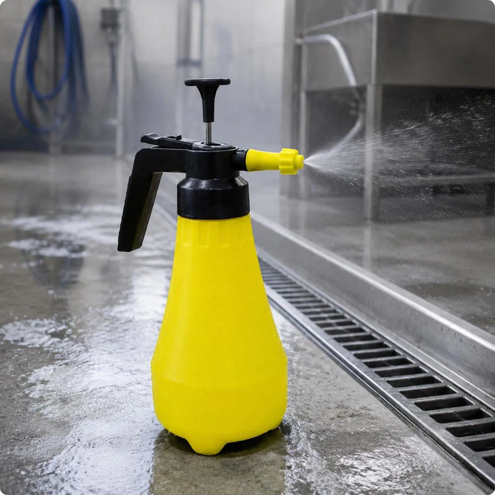 Chemical Spray Bottle Adjustable Nozzle Pressure Sprayer Large Capacity Leak Prevention Device for Home Garden Car Wash