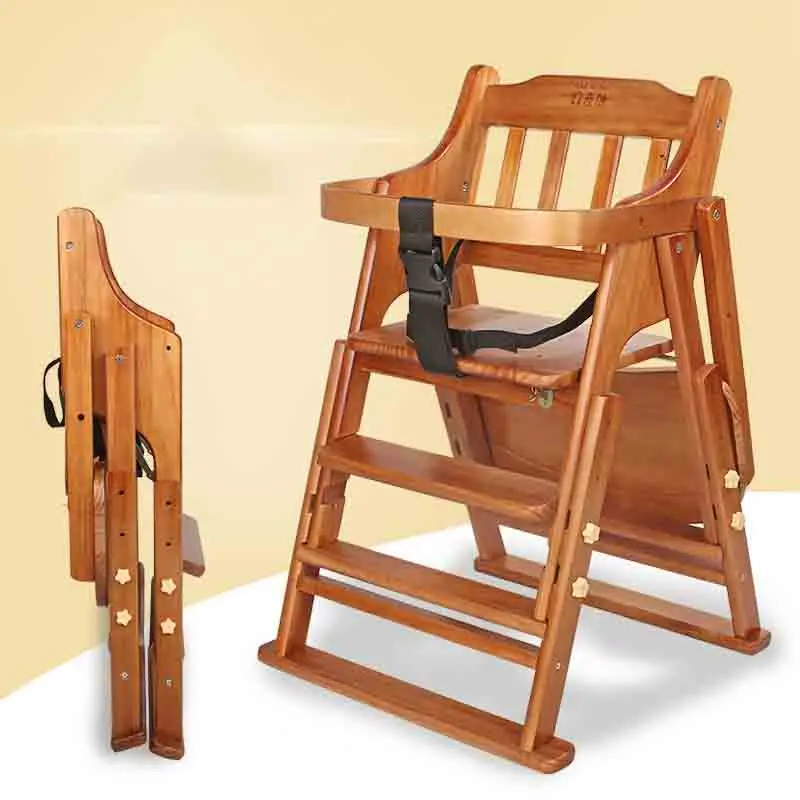 

Baby Chair Solid Wood Dining Chair For Baby Chair Foldable Baby Solid Wood High Chair Kitchen Living Room Dining Chair Furniture