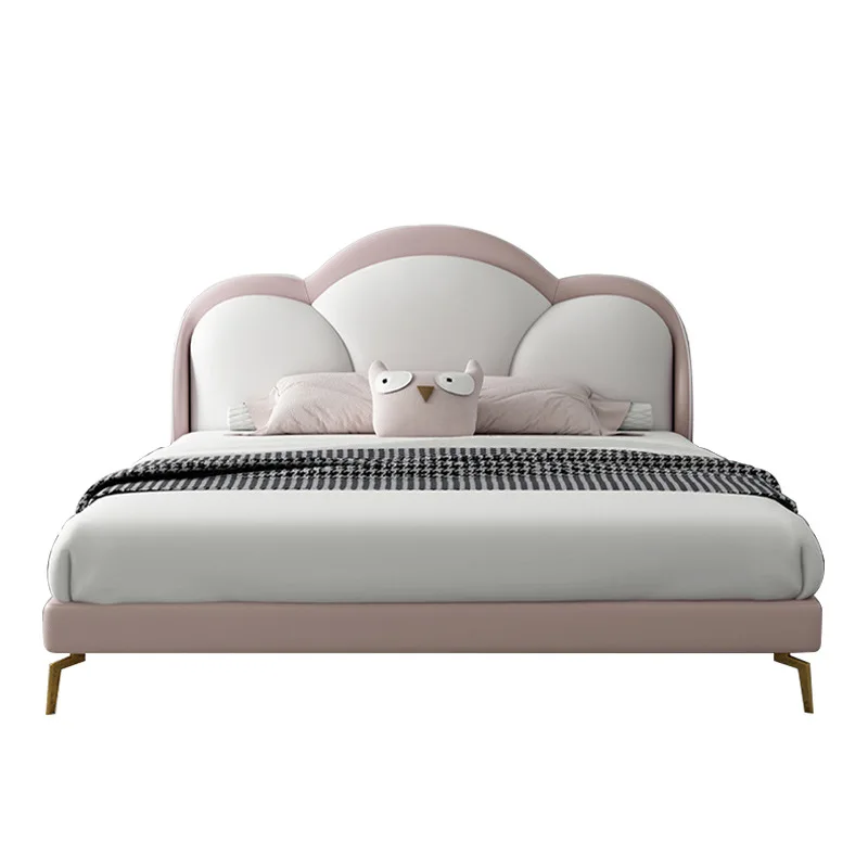 

Children's bed light luxury minimalist adolescent girl boy girl girl single bed 1.2 meters child 1.5M