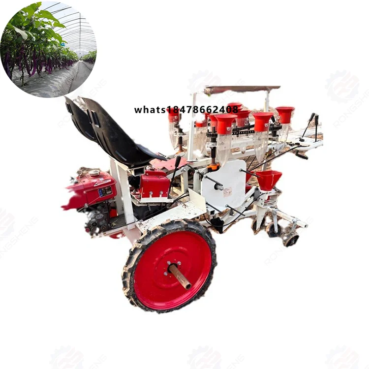 Automatic Self-Propelled 2-Row Vegetable Transplanter Seedling Planting Machine for Onion Cabbage Featuring Engine Gearbox Core