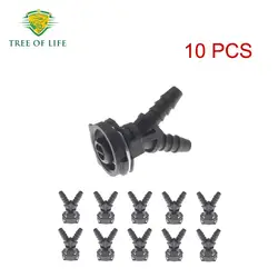 1/2/5/10x ID 6MM Adapter Vent Hose Pipe Deputy Kettle Water Pipe Exhaust Pipe Connector For Mercedes-Benz Engine models