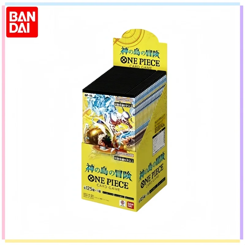 Genuine Bandai One Piece TCG OP15 Divine Island Adventure Booster Box Japanese Anime Collectible Trading Cards