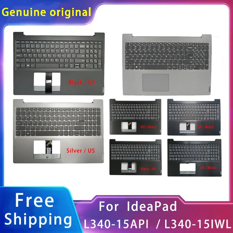 

New For Lenovo IdeaPad L340-15API L340-15IWL;Laptop Accessories US/UK/SP/RU/BR/FR Keyboard No Backlight