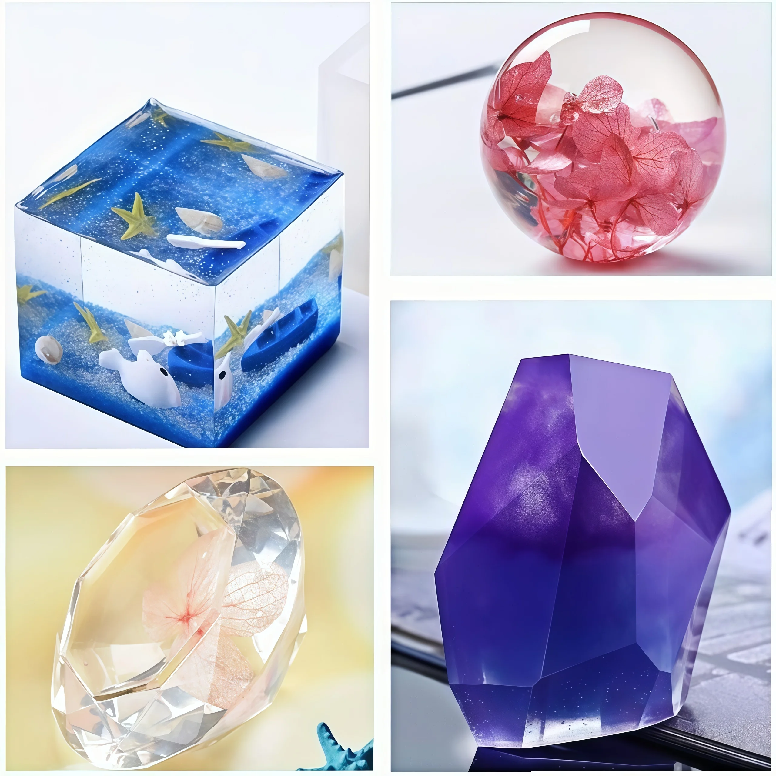 Klares Epoxidharz-Set Geeignet für DIY, 1:1 Verhältnis No-Mix-Formel für Schmuckherstellung, Tischplatten-Bastelarbeiten, Holzanwendungen, Formen – Detail 17