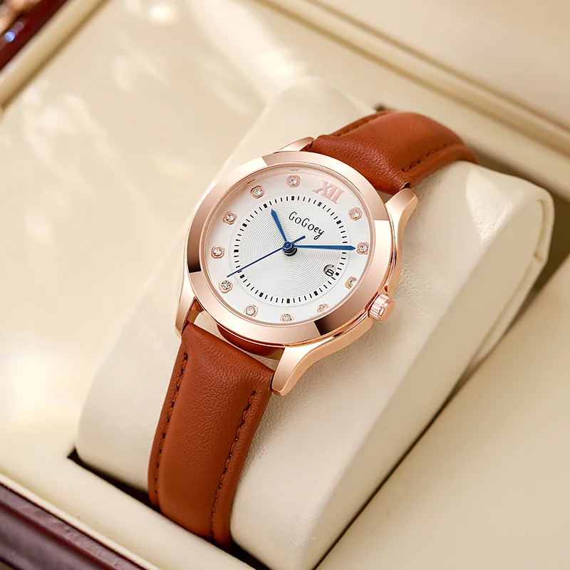 

Винтажные женские часы с маленьким циферблатом, женские кожаные ремешки, деловые кварцевые наручные часы, часы для девочек, подарки