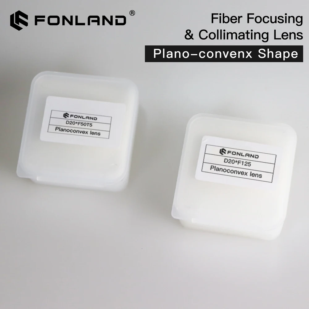 Imagem -06 - Fonland Focando Collimating Lens Diâmetro 2037 mm Sílica Fundida de Quartzo para Máquina de Laser de Fibra de Alta Energia 1064nm Plano-convenx