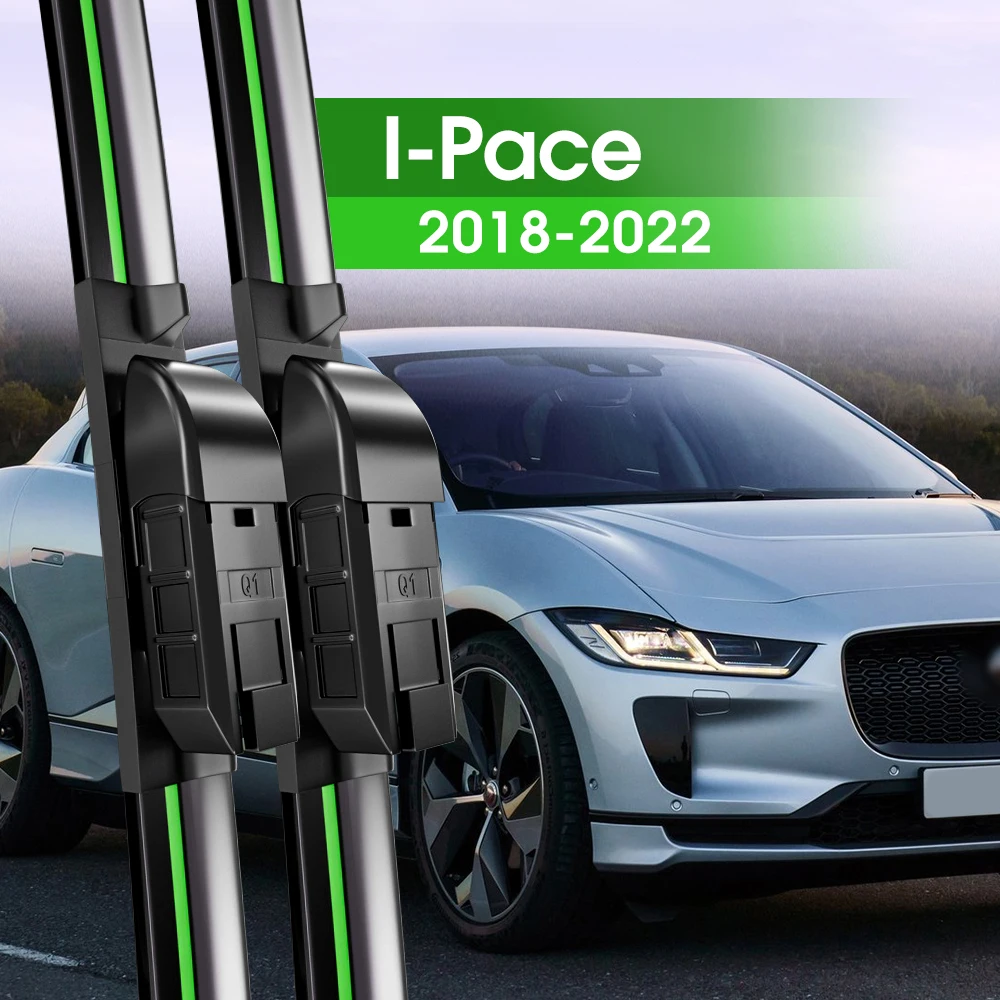 2pcs Front Windshield Wiper Blades For Jaguar I-Pace I Pace X590 2018-2022 2019 2020 2021 Windscreen Window Accessories