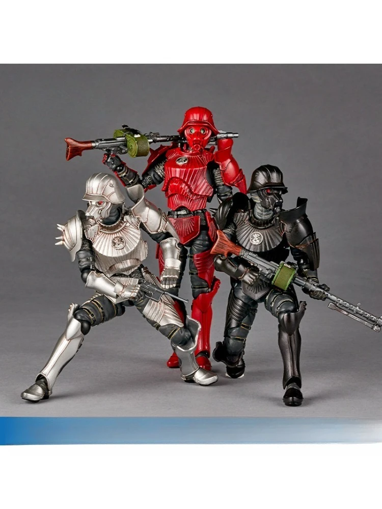 Special OfferIn stock. Free-standing storage case. Red glasses. Protect Gear 34 special reinforced armor suit figure model.
