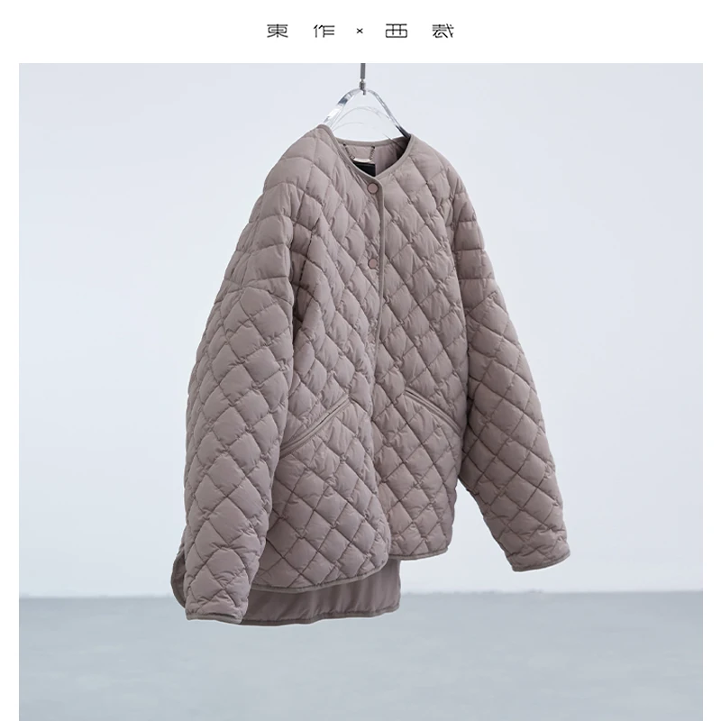 

Оверсайз с силуэтом черепахи на спине ~ 90% белый утиный пух, легкий классический стеганый пуховик, новый стиль осени и зимы 2023 года