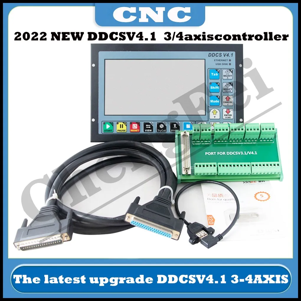 Nowy 2022 DDCSV3.1 upgrade DDCS V4.1 3/4 axis niezależne offline obrabiarki grawerowanie i frezowanie ruch CNC kontroler