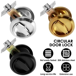 Stainless Steel Hidden Door Handle Lock Invisible Recessed Round Ring Furniture Knob Wardrobe Pulls Cabinet Drawer Home Hardware
