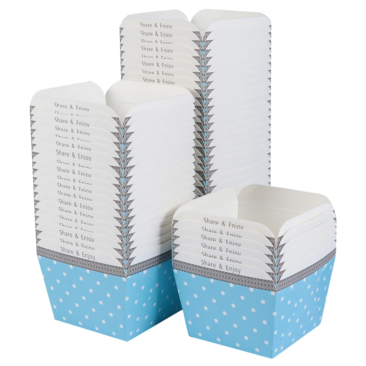 

100pcs Cake Paper Cups Square Disposable Biodegradable Heat-Resistant Mini Dessert Bowls For Party Supplies Cupcake Wrapper