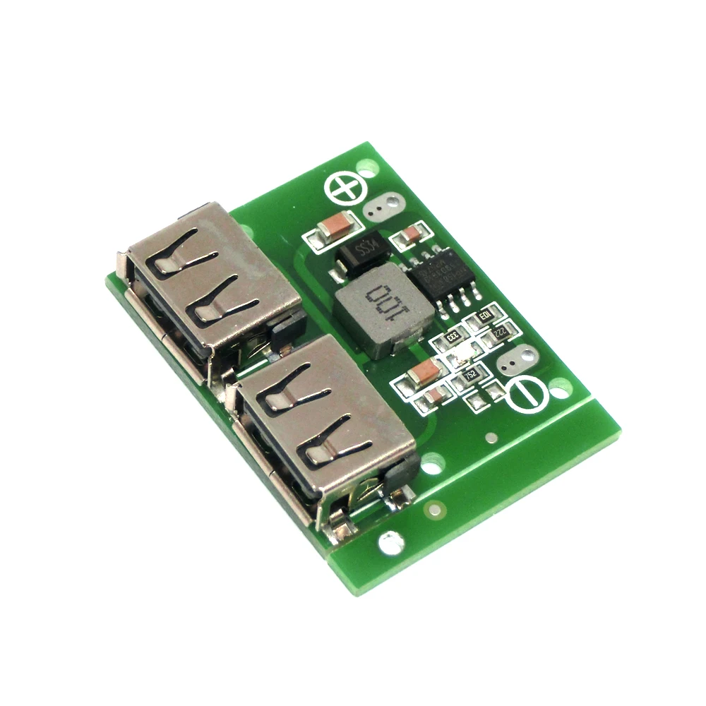 9V 12V 24V to 5V DC-DC Step Down Charger Power Module Dual USB Output Buck Voltage Board 3A Car Charge Charging Regulator 6-26V