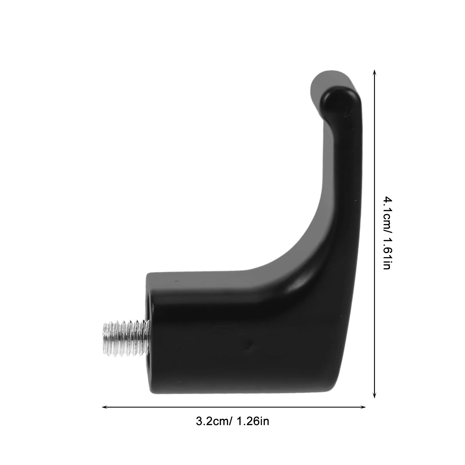 1 conjunto de gancho de bicicleta montado frontal, sem broca, liga de alumínio, suporte para motocicleta, scooter, cabide de engrenagem, veículo elétrico